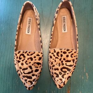 Steve Madden Halloween Cave Woman Leopard Flats Sz 6 1/2